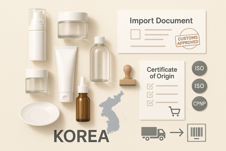 화장품 부자재 튜브 pet 용기 수입